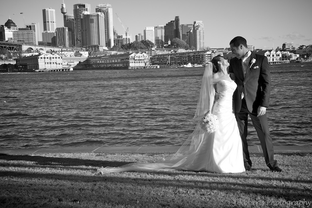 Bride & Groom Walsh Bay - Wedding Photography